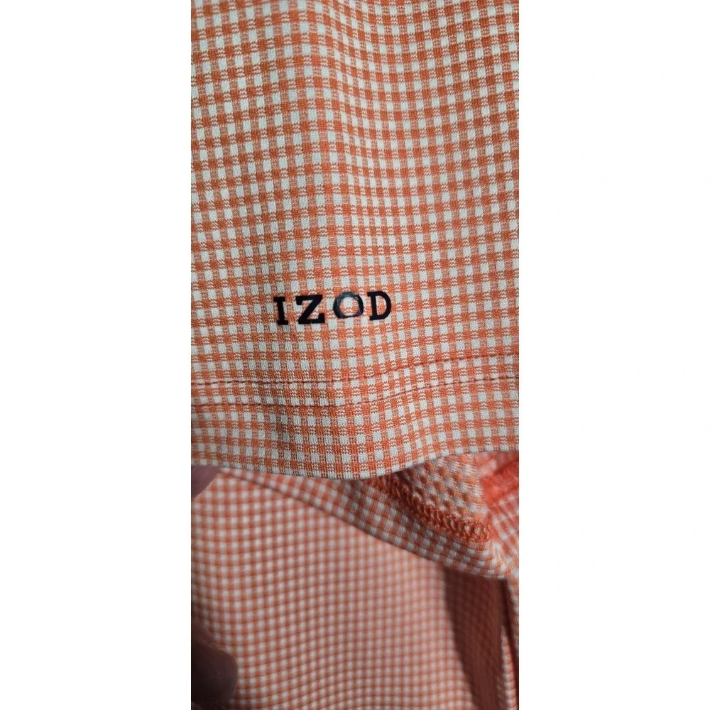 Men's IZOD Golf Orange Short Sleeve Polo Shirt‎ Size XL